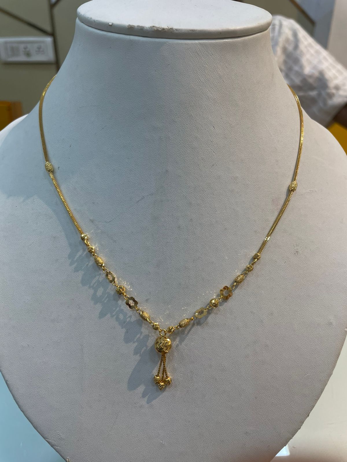 Round Pendant Tassel Necklace