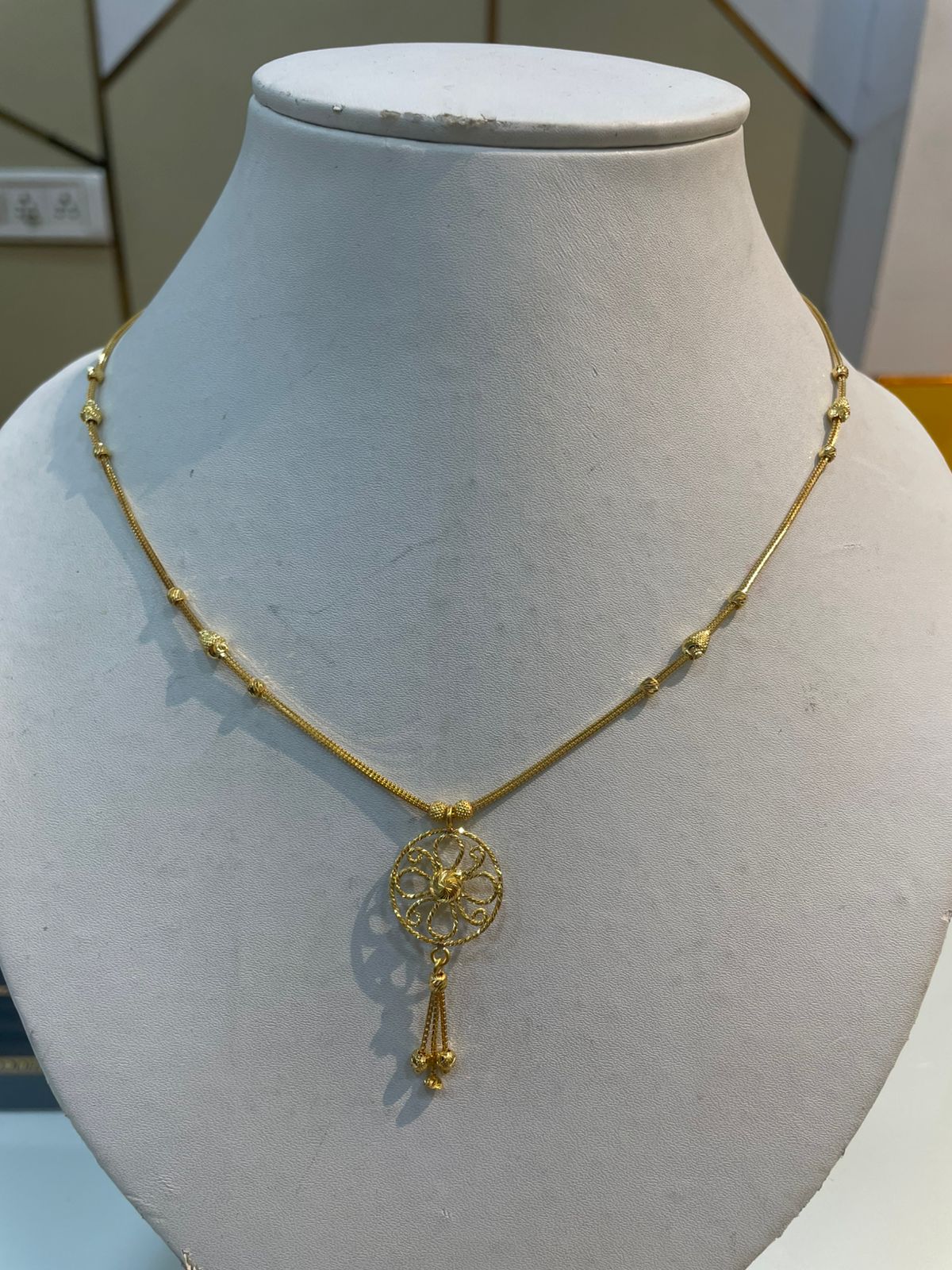 Double Layer Floral Chain